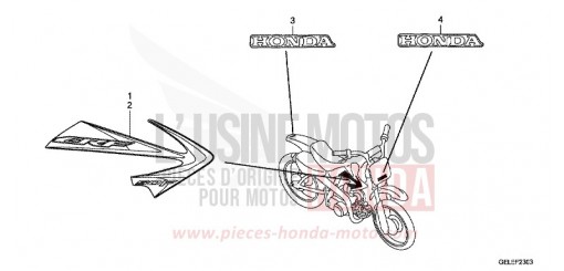 MARQUE/RAYURE (CRF50FB) CRF50FB de 2011